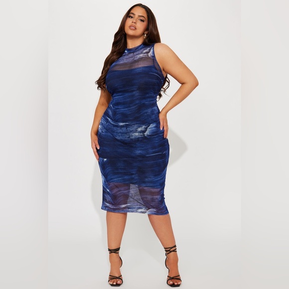 Fashion Nova Arista Midi Dress NWT - Picture 4 of 9